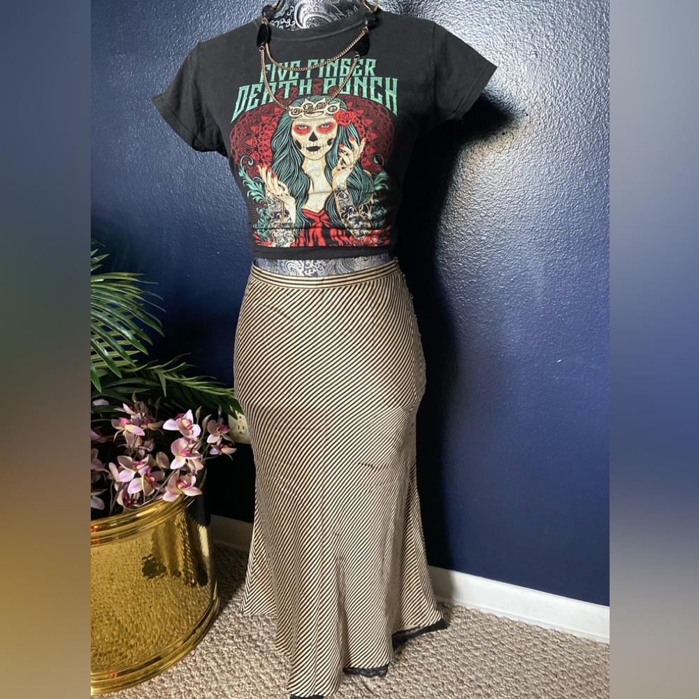CLIFFORD & WILLS VINTAGE 100% SILK SKIRT 10 NWOT - Picture 1 of 12